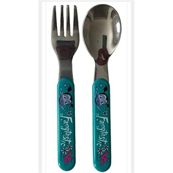 Zak Designs Vampirina 7pc Children's Flatware Set (7 Items, 4 Pieces, Melamine, - Picture 2 of 2